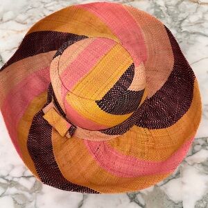 Vibrant Pink and Orange Women's Sun Hat